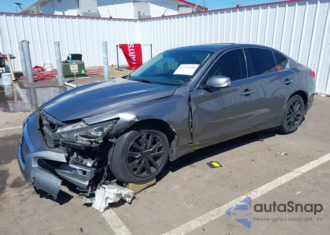 2016 Infiniti Q50 2.0T Premium z USA, uszkodzony, nr VIN JN1CV7AP7GM201466